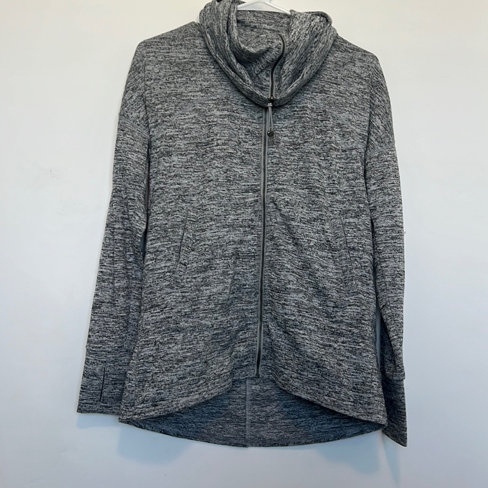 Heather grey athleta cowl neck coat!